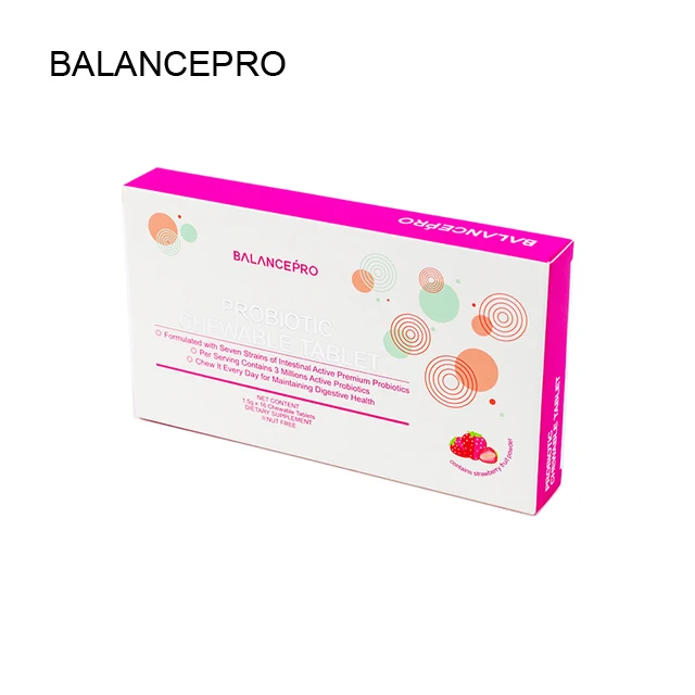 
Probiotic Chewable tablets with 3 millions active probiotics for maintaining digestive health tablet dietary supplement 