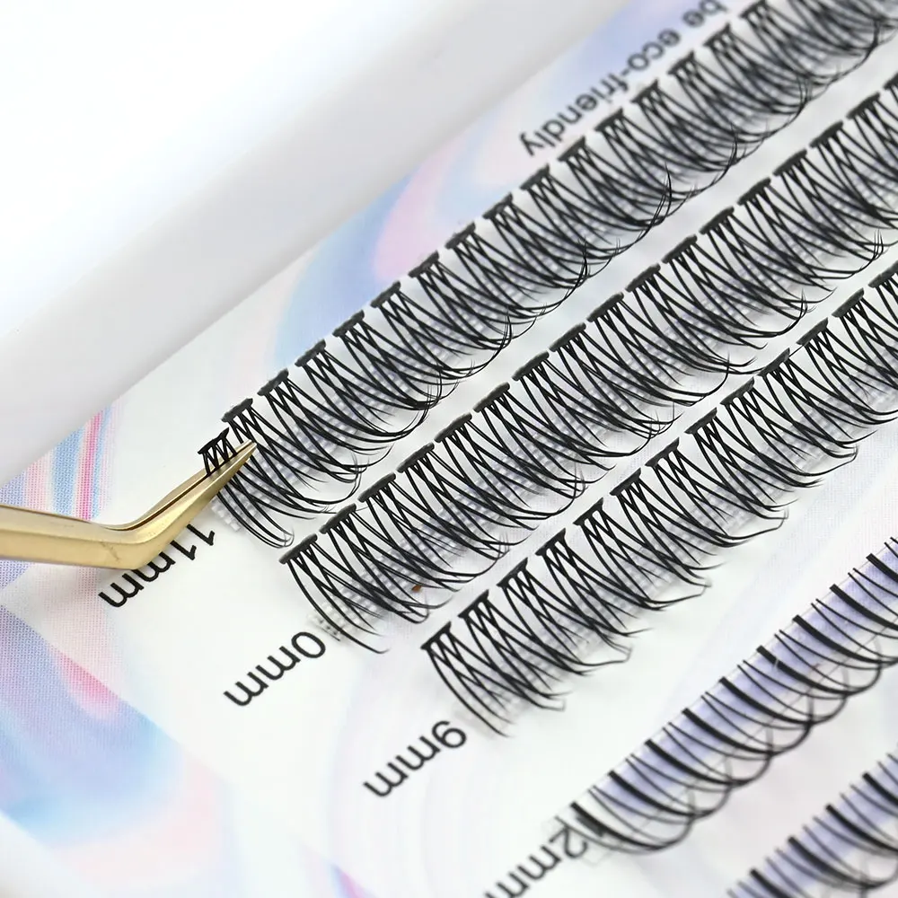 NAGARAKU 0.07mm Spikes A Shape Fish Tail False Eyelash Fairy Extension lasheswholesale private label  lash ribbon kits