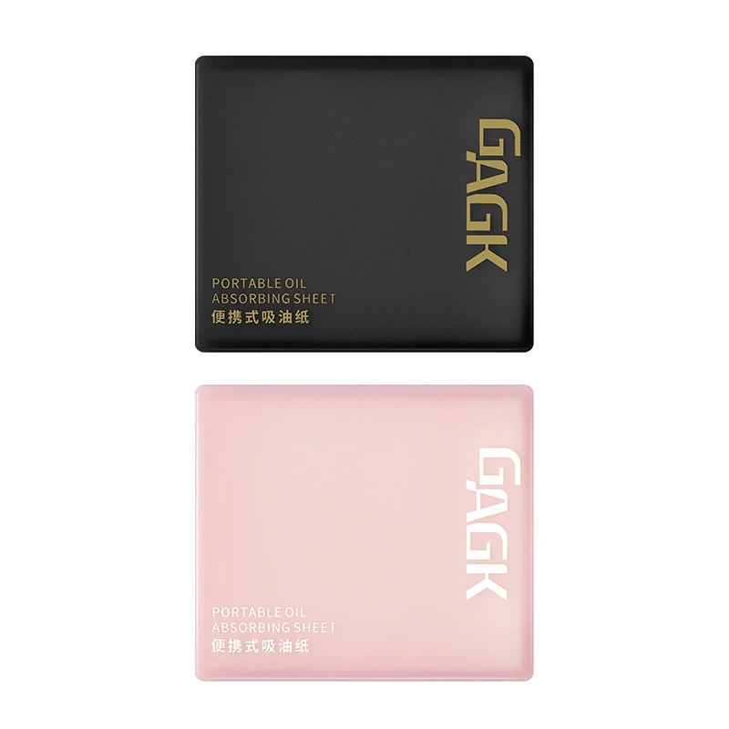 OEM Summer Hot Sale 100pcs paper High Quality Makeup Tools Facial Oil-absorbing paper with mirror and powder puff