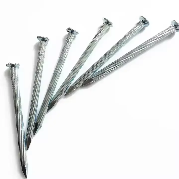 China Manufacturer Guangzhou Tangshan 25mm 30mm Twisted Shank Concrete Nail 10Cm Length Concrete Nails Sale for South America