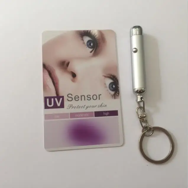 
Custom Printing 0.76mm PVC Plastic Credit Card Size UV Sensor Test Card 