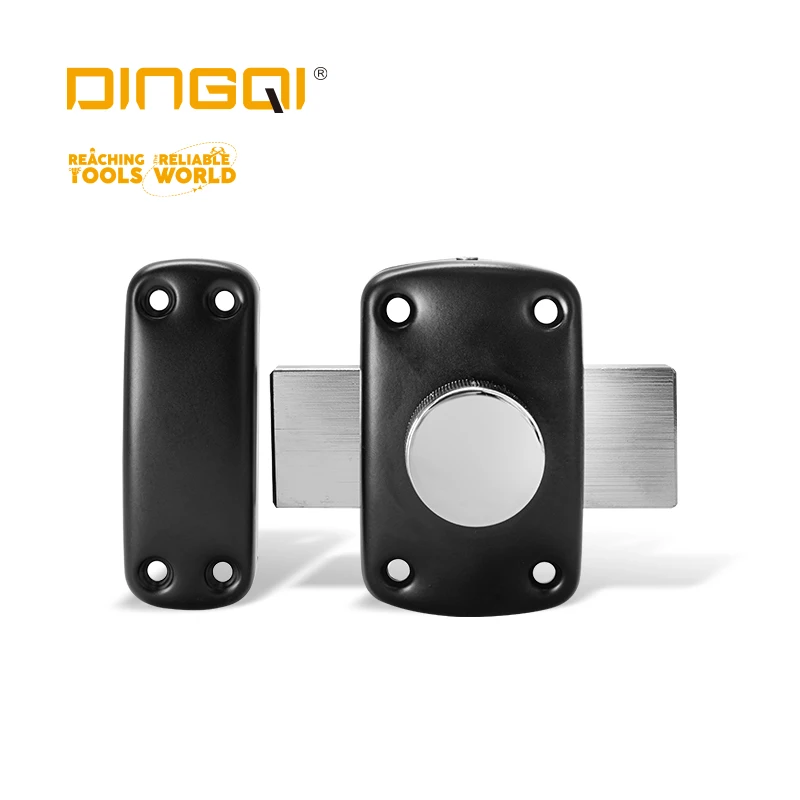 DingQi South America Wooden Door Brass Cylinder Double Unlock Door Rim Lock