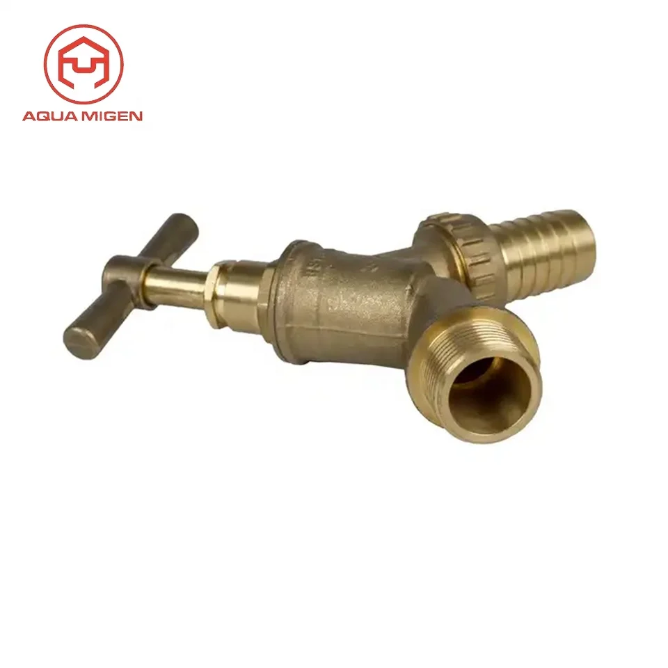 Anti-Corrosion External Thread Hose Tap Brass Safety Water Stop Valves