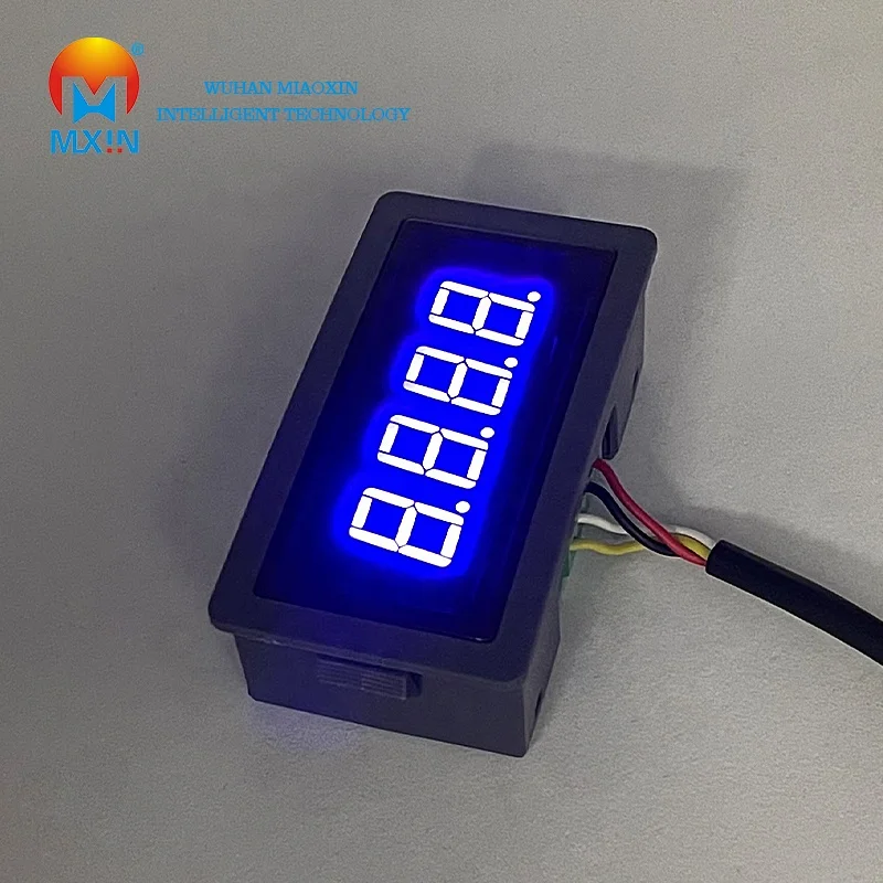 Waterproof 0.56 inch 4-bit Blue RS485 Serial Port Meter LED  MODBUS-RTU Segment Digital Tube Display