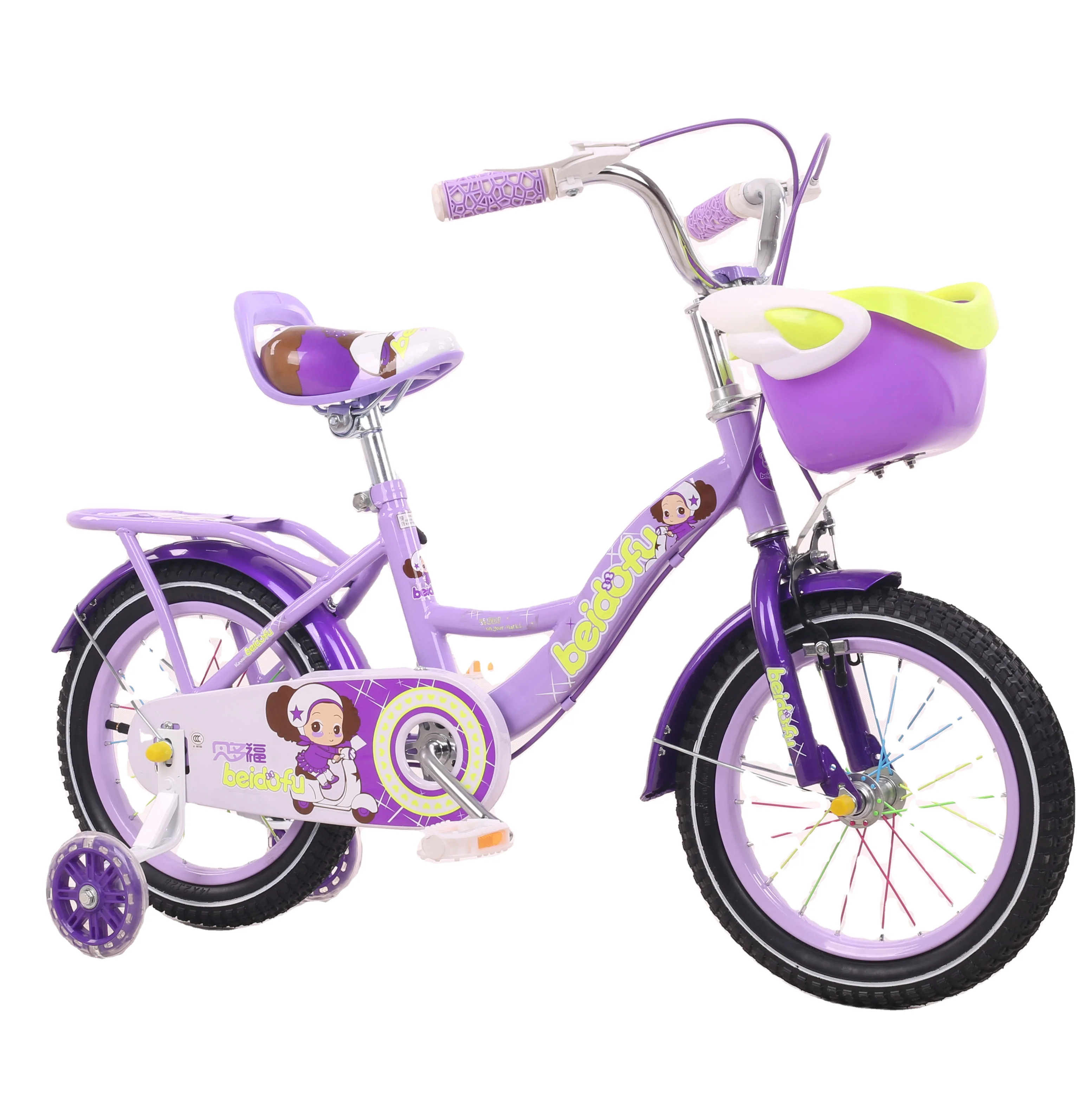 2021 bicycle factory directly sell cheap steel frame plastic basket rear back seat /bicycle children/kids bike