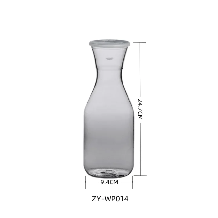 1.5L Plastic water pitcher water jug ,juice bottle with flat Lid for restaurant and home