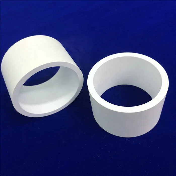 Factory supply Custom manufacturing white Boron nitride ceramic sleeve BN ceramic protective pipe