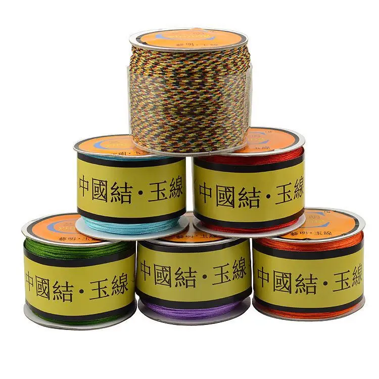 10pcs 80M/Spool Nylon Cord 1mm Cotton Cord Thread Chinese Knot String DIY Beading Braided Bracelet Jewelry Making