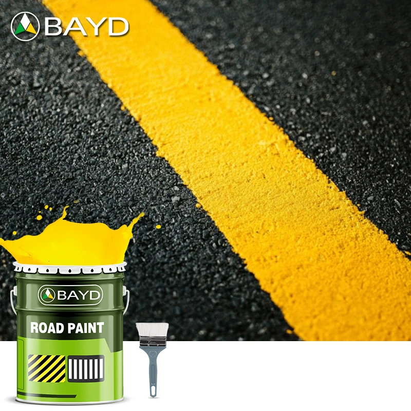 Coatings Whole Sale White and Yellow Acrylic Road Marking Paint Exterior Paint Acrylic