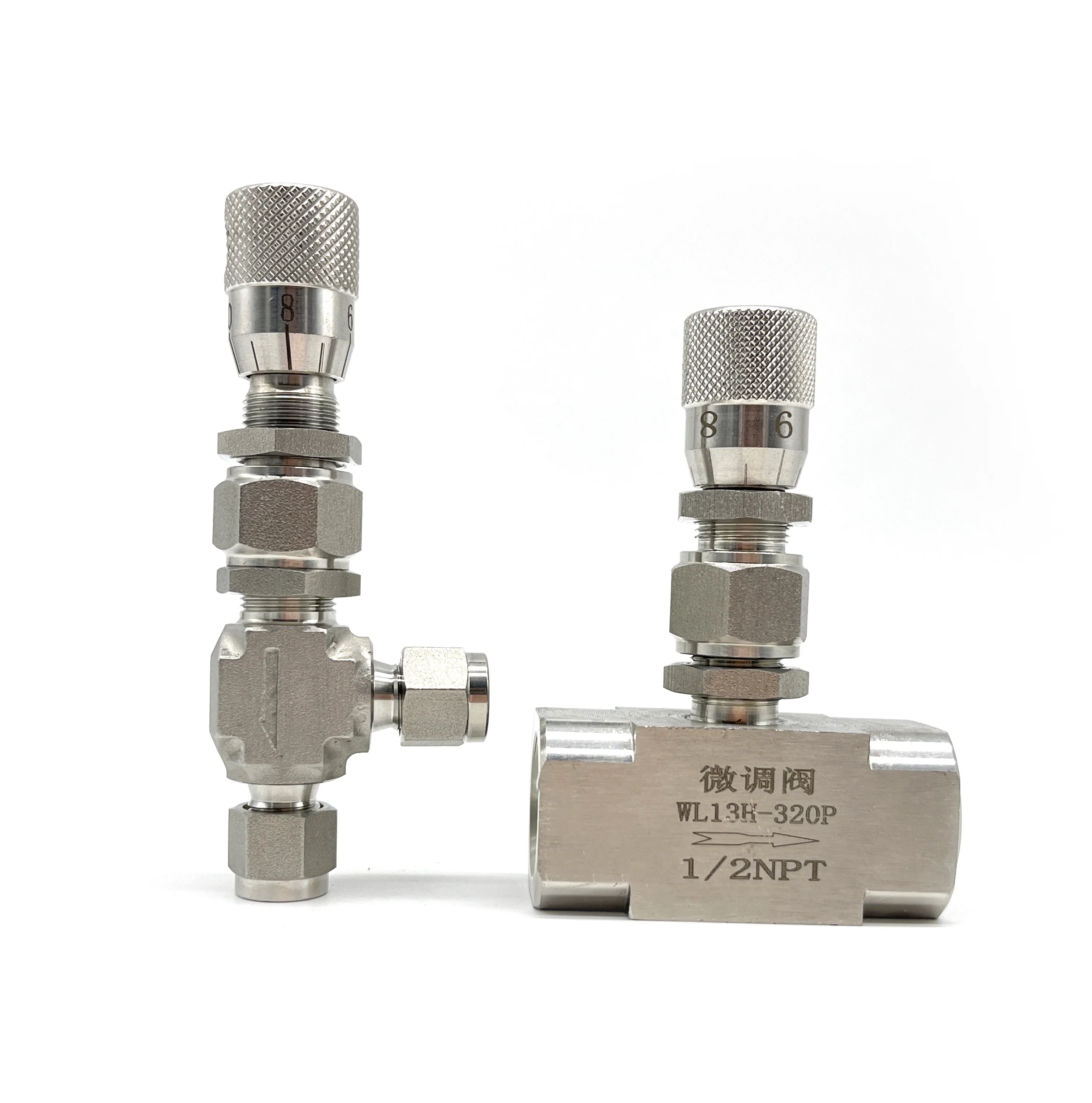 Hydraulic micro metering valve air flow swagelok type needle valve v meter pressure fuel water meter valve