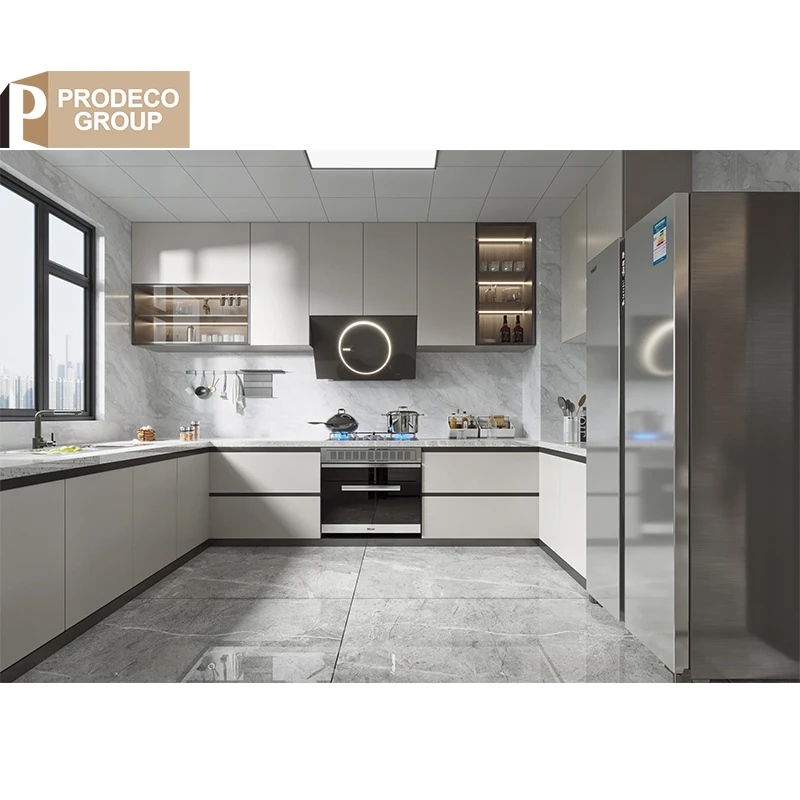 Prodeco 8 Top Modern Luxury Furniture Smart Style High End Kitchen Cabinets Ready to Assemble Corner Wall Cabinets Designs I