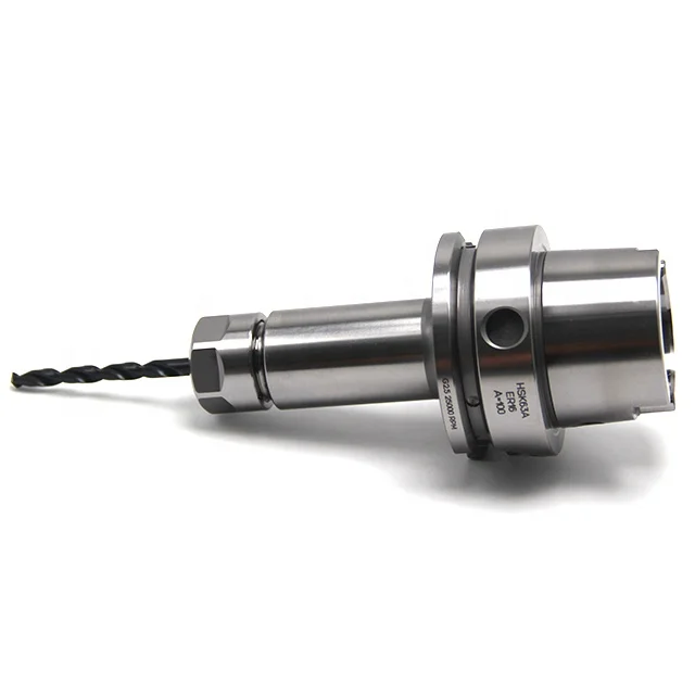 HSK63A Shank HSK63A ER16 Tool holder  with standard  HSK63A  tool holder er collet chuck