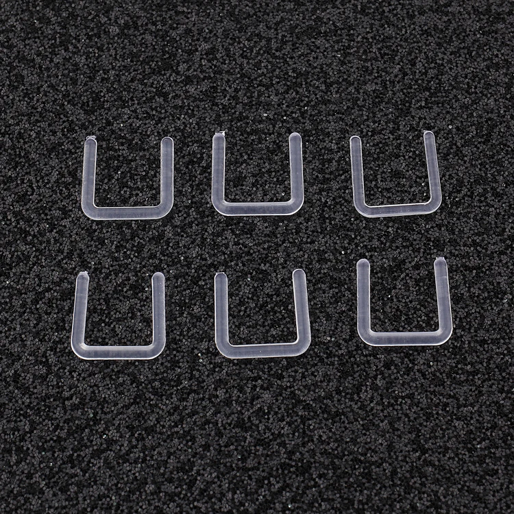 Clear Bioflex U Shape 14 16G Nose Septum Ring Retainers Flexible Body Piercing