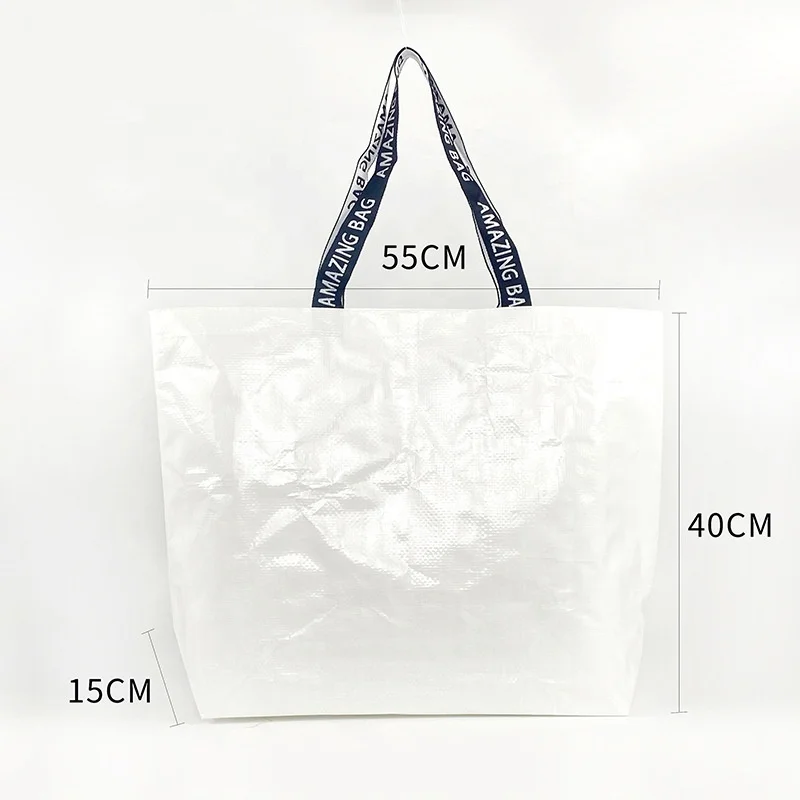 Прозрачная Сумка-тоут из полипропилена с ручкой, ламинированная сумка для покупок из полипропилена, Высококачественная Нетканая сумка