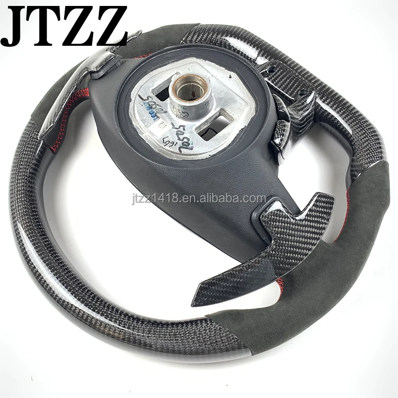 For Mercedes Benz AMG C300 E300GLC GLA GLE CLS 2013 2014 2015 2016 2018 LED display steering wheel carbon fiber leather