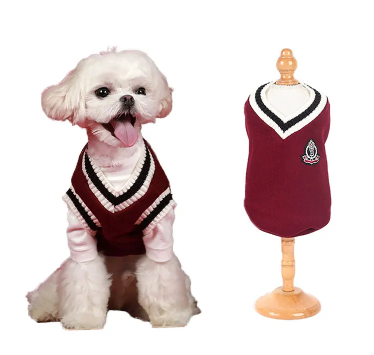 Wholesale Designer Classic Cable Knit Pet Dog Jumper Sweater Clothes