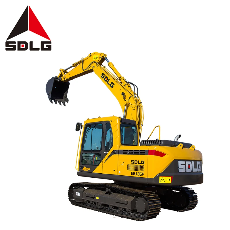 SDLG E6135F Hot 13.5 Ton Mini Excavator bagger digger new Hydraulic Crawler13.5t backhoe excavator with best prices