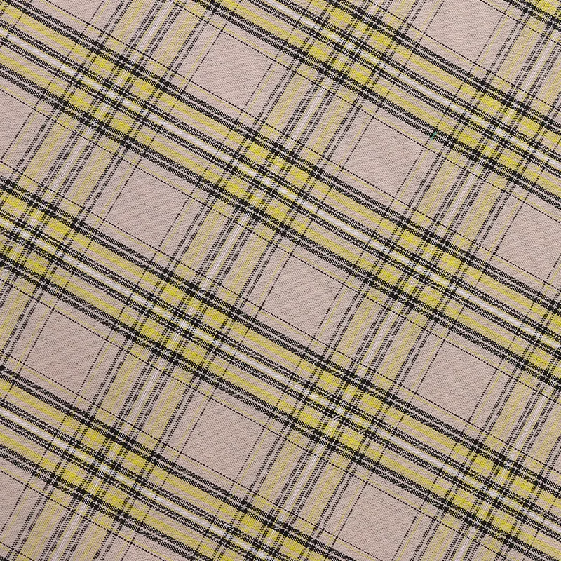organic 100 Cotton Yarn Dyed checked fabric orange plaid pattern school uniform fabric