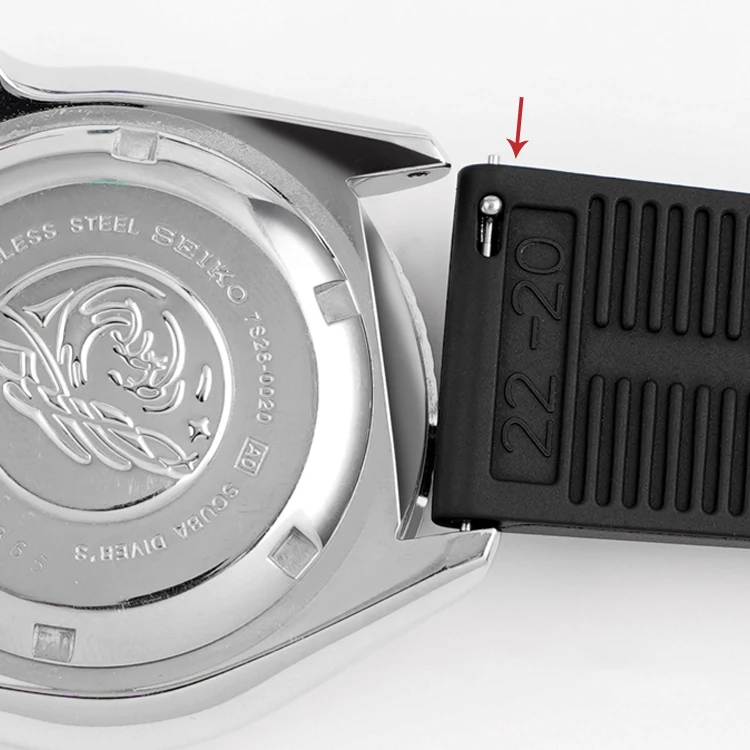 LAIHE Adjustable Custom Soft Waterproof Quick Release Replacement FKM Rubber Watchbands 22mm Smart Watch Straps Bands for Garmin