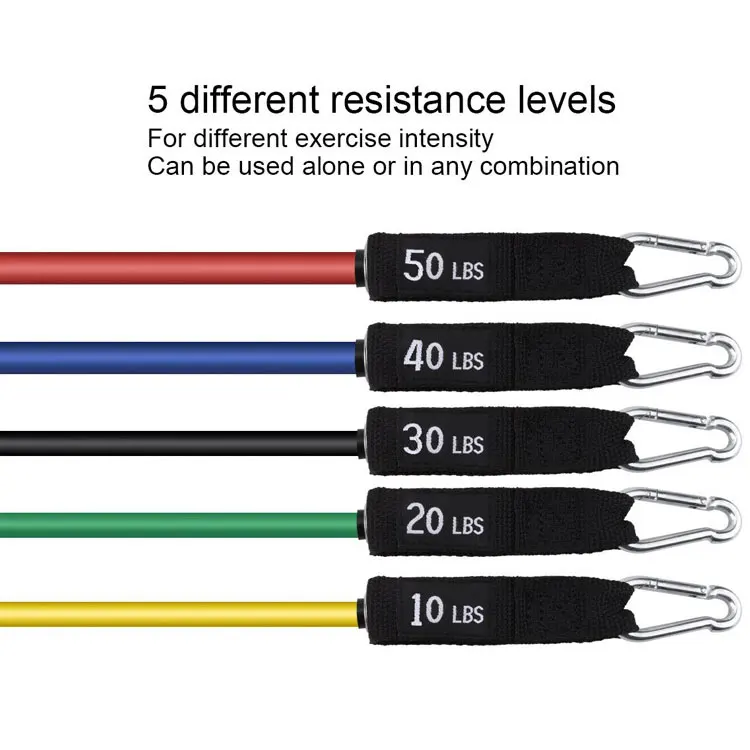 Factory Direct Wholesale Exercise Workout Resistance Bands Set With Handles