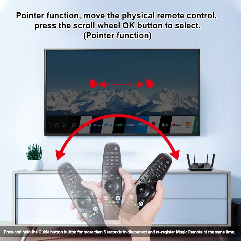 Voice Air Mouse Magic Universal Smart Remote Control Compatible LG TV 2020 OLED  ZX WX GX CX BX series NanoCell 4K UHD Models