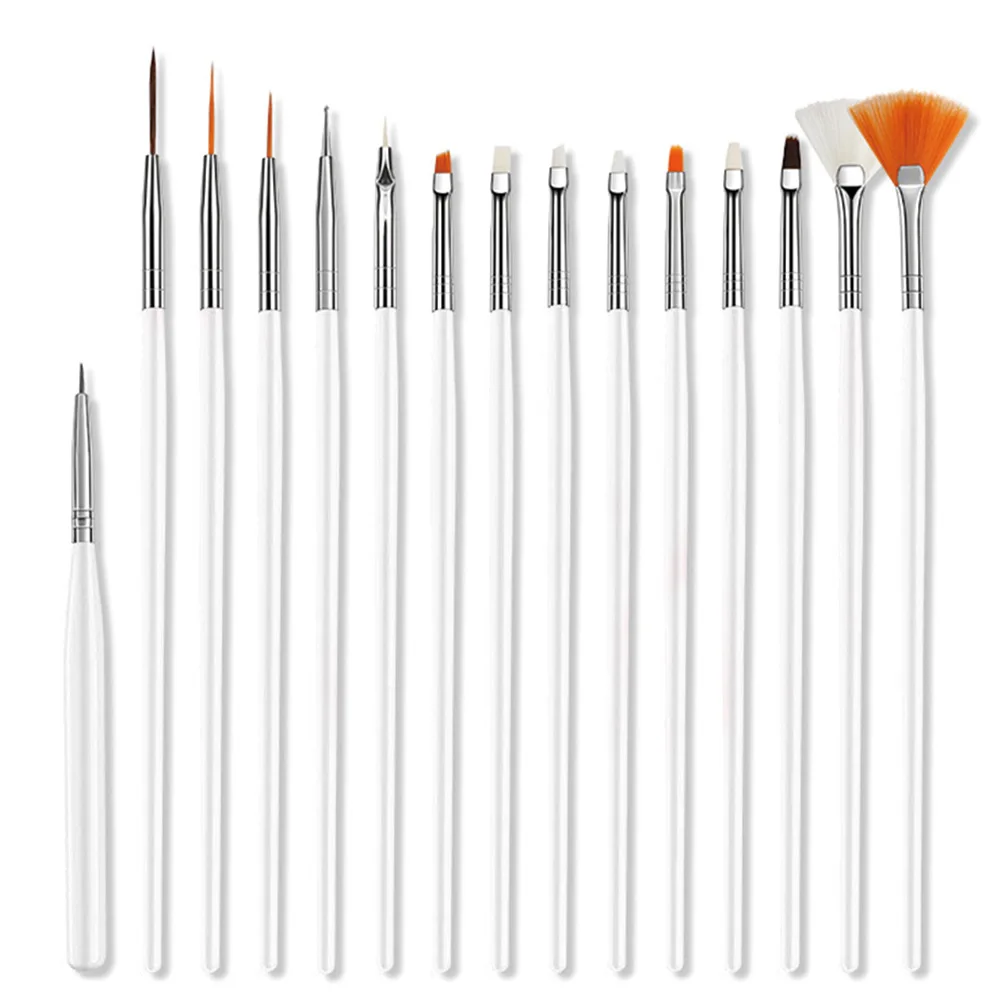 Private label nail salon 15 pcs / set nail paint brush set for art nails