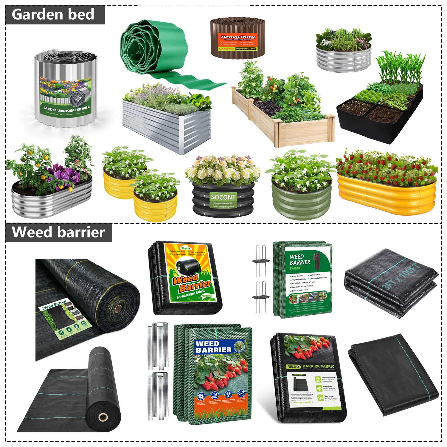 Factory Wholesale Hot-selling Woven Black Mulch For Landscaping Weed Barrier For Gardening