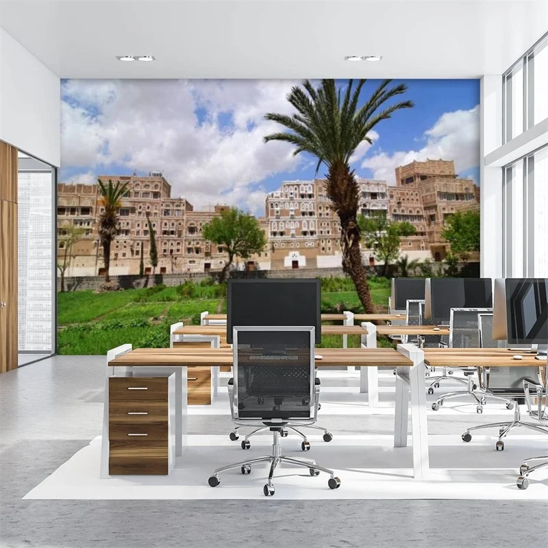 Wallpaper 3D Suitable for Coffee Shop European Wallpaper Office Wallpaper