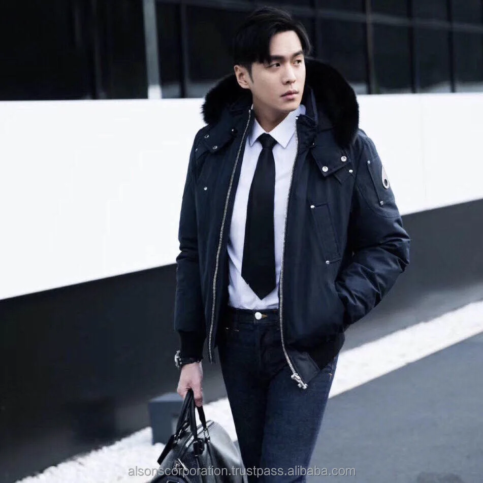 YY290-Fashion Streetwear down jackets For men expedition thick coat waterproof white Bomber Jacket For Boys