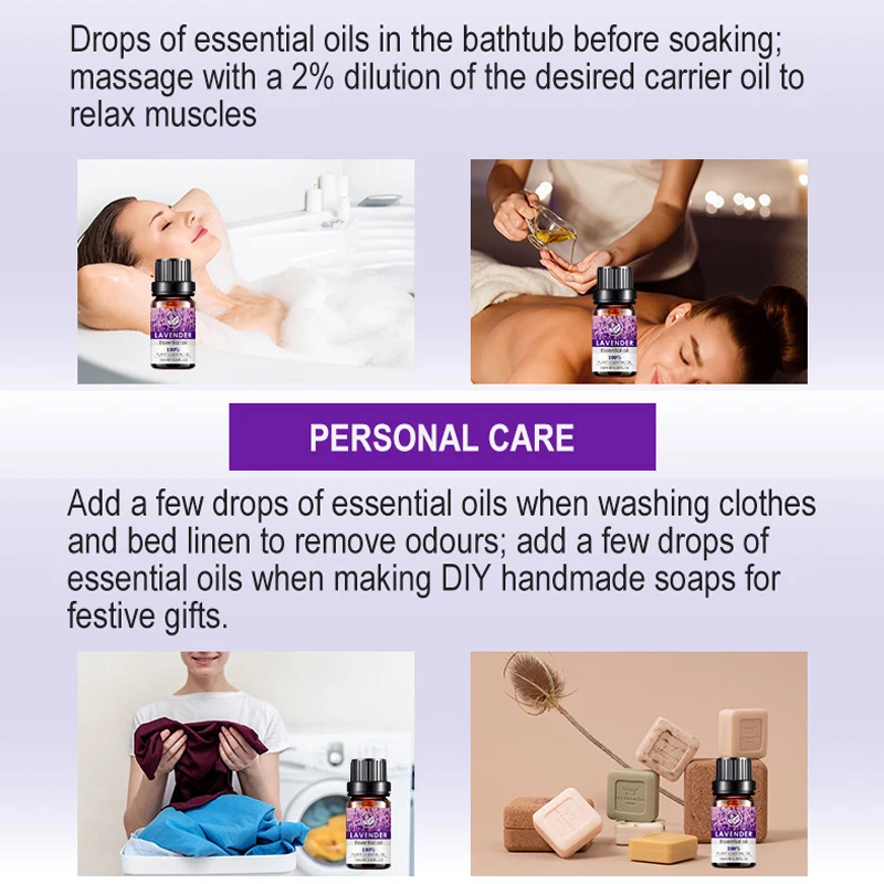 OEM customized 10ml 100% pure organic lavender oil Nourishing Facial and Body Massage Oil for help sleep