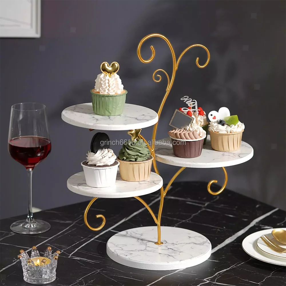 Cupcake Display Stand 3 Layers Cakes Display Rack Food Server Display Holder for Party Cakes