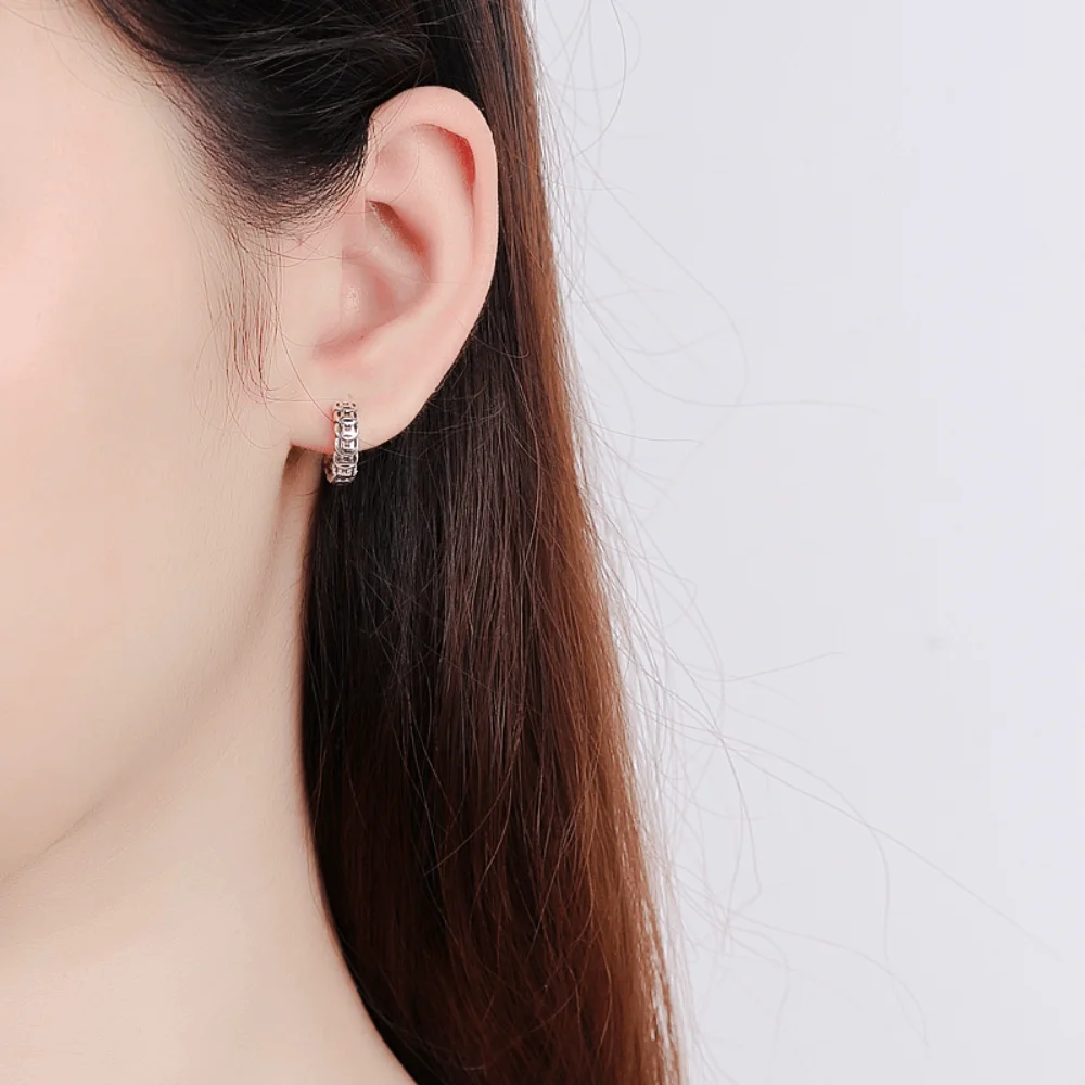 925 silver coin charm stylish quirky small huggie hoop korea luxury jewelry earrings women earring designs