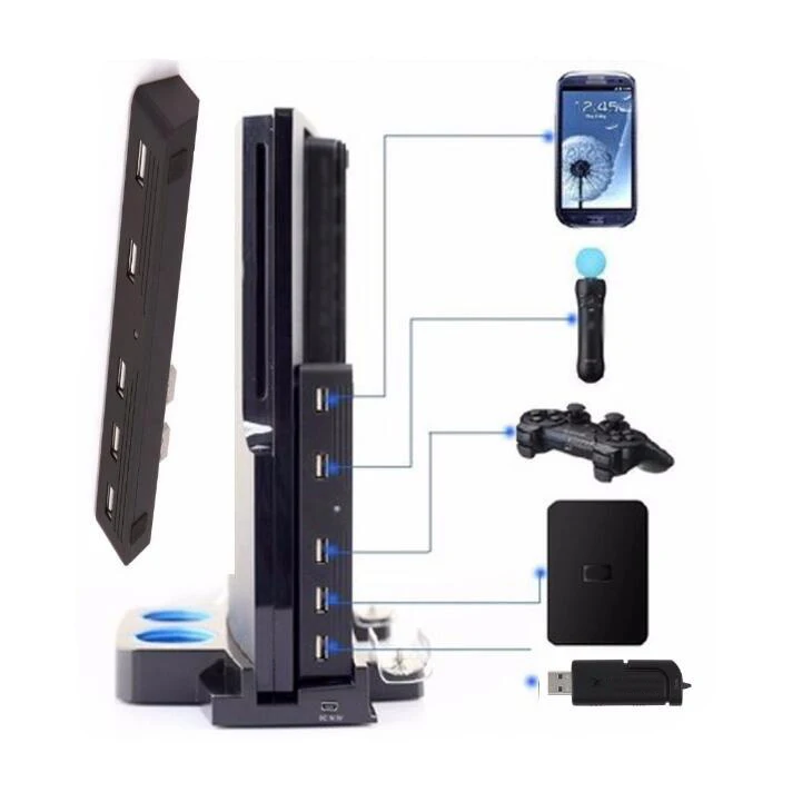 USB-концентратор с 5 портами для игровой станции 3 консолей PS3