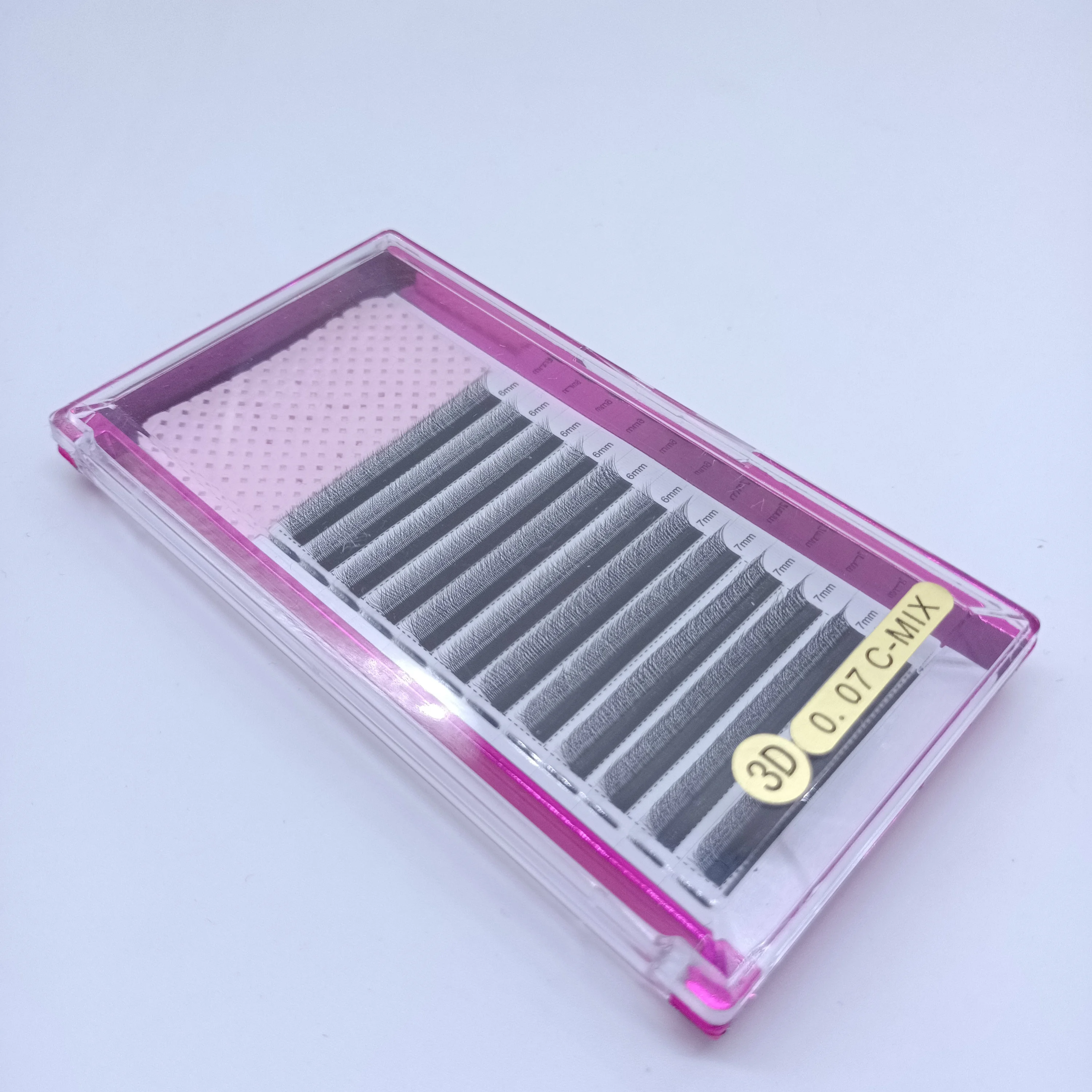 New Arrival W3d Lashes Yy Eyelash Extensions With 6mm and 7mm