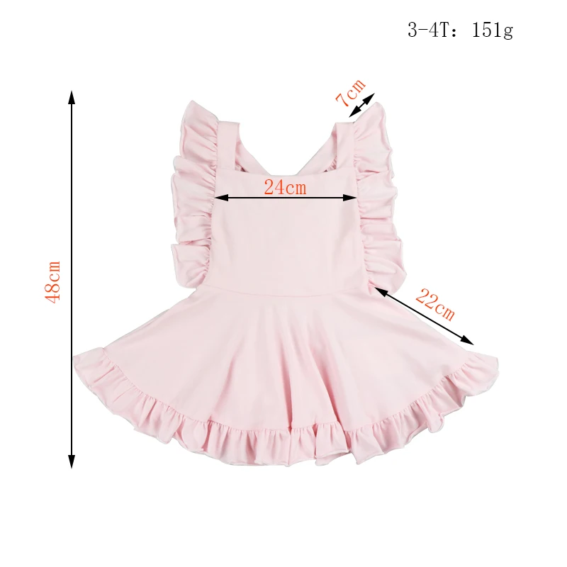 2023 Yiwu Yiyuan lovely little girls pink dress kids summer dress girls infant princess ruffed cotton frock 6month baby dress