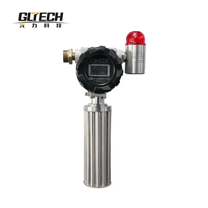 GLTech inline competitive price digital 0-100ppm Nitrous oxide H2 gas leak detector type detector alarming device machine