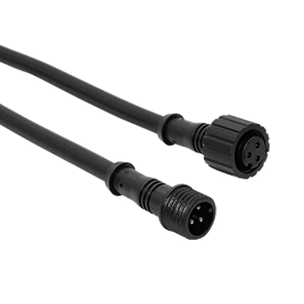 M8 connector female and male waterproof cable assemblies for LED lighting outdoor metal