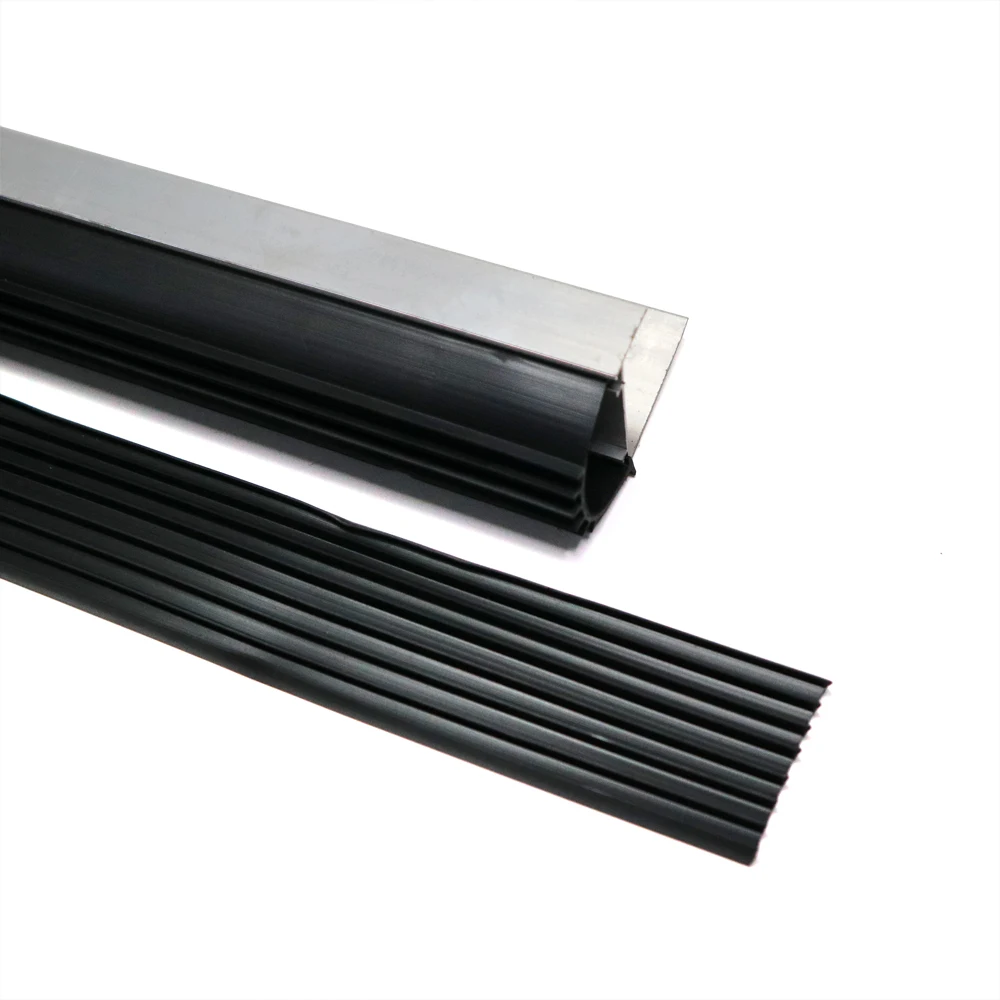 Top quality roll up gate roller shutter accessories bottom bar ABS Rubber Wear Strip