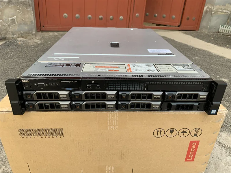  Хорошая цена Dell Poweredge R730 стойка б/у Восстановленный сервер DDR4 2U Xeon