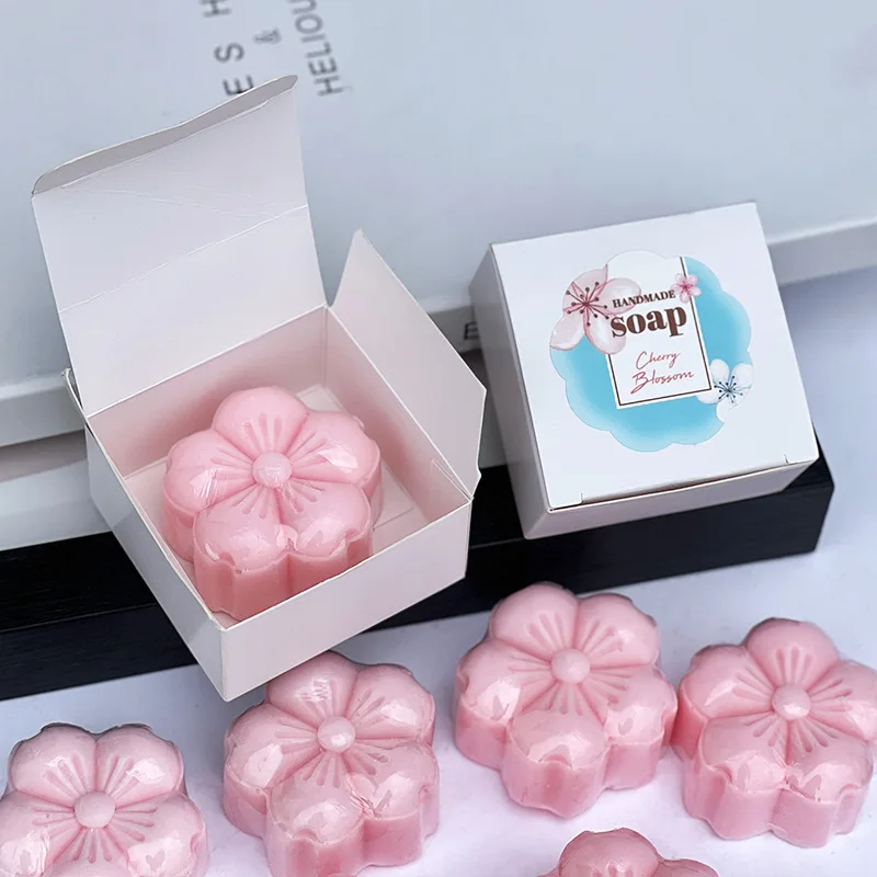 Moisturizing and Whitening Soap fragrance facial anti-aging soap cherry blossom perfume children face hand and body soap