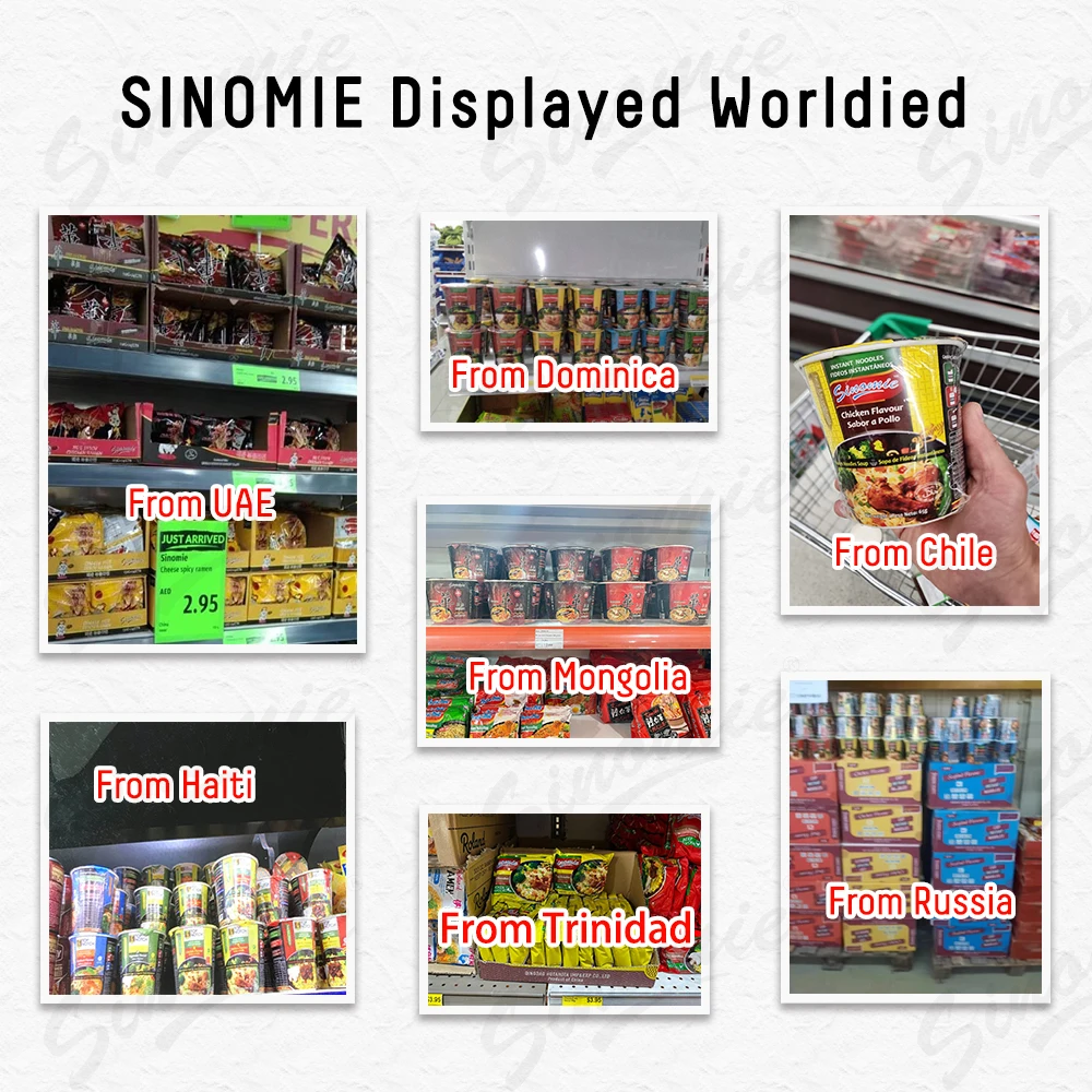 China SINOMIE Brand Wholesale Golden Chciken Flavor Cup Noodles Ramen Cup Instant Noodles