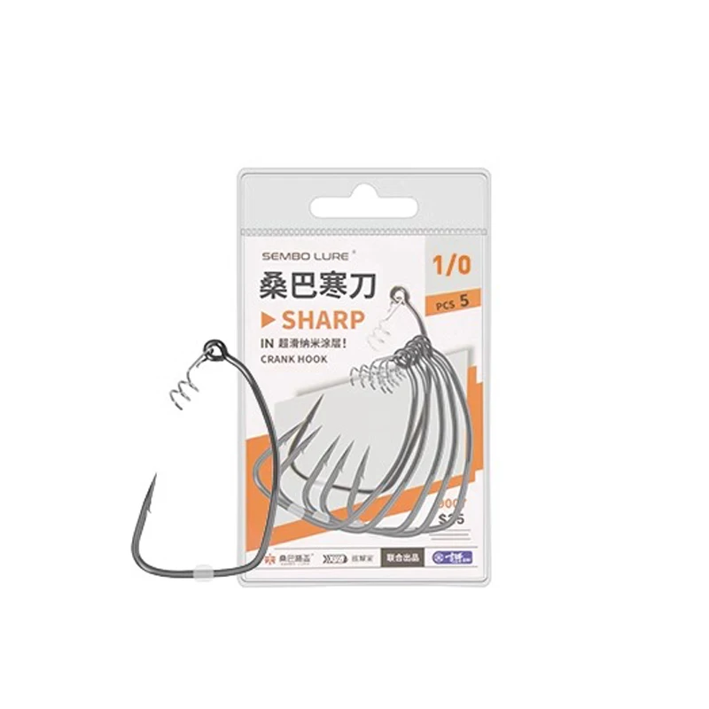 SEMBOLURE Fishing Hooks Saltwater Forged Hooks Strong Stainless Steel Long Straight Shank J Hooks Fishing for Saltwatet