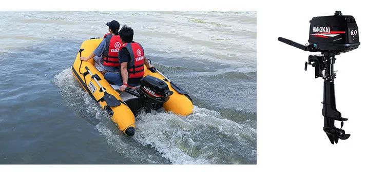 inflatable rubber fishing boat rowing boat with aluminum floor