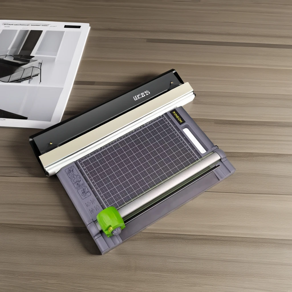 Precision A3 A4 Rotary Paper Trimmer Manual Photo Cutter with Pull-out Ruler for Photo Paper Labels Cutting