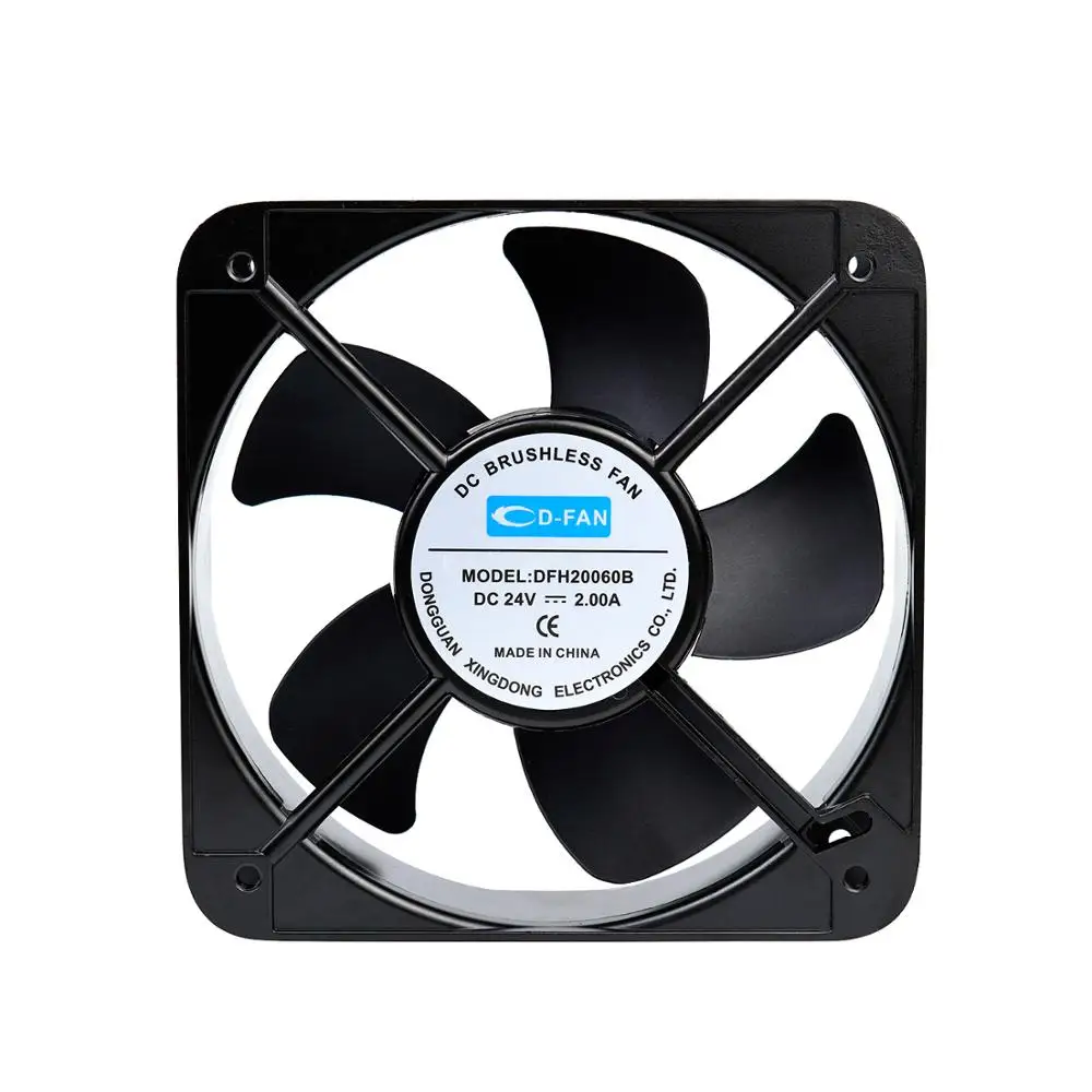 
200*200*60mm DC brushless axial cooler 24V industrial exhaust fan 200mm DC cooling fan 