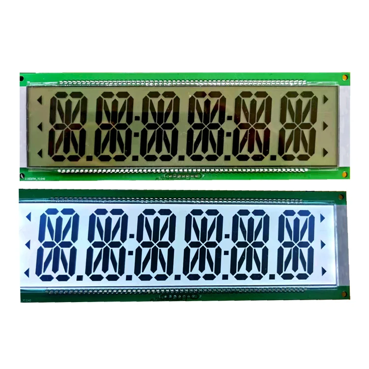 Customized Strip Single Line 16 8 9 Digit 7 Segment LCD Display Module Long Custom Shaped LCD Screen For Meter