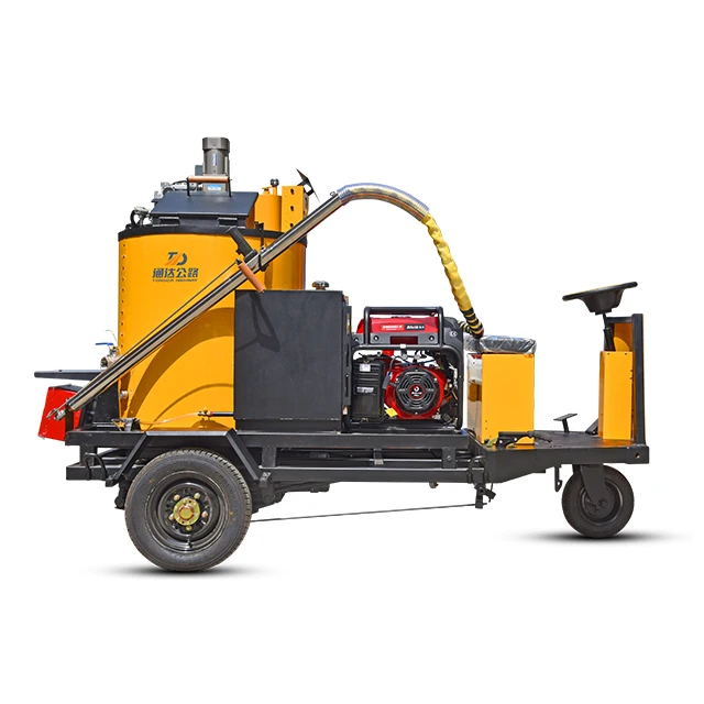 200L New Self-Heating Tube Asphalt Crack Repair Machine Equipped with Reliable Engine for Road Crack Filling
