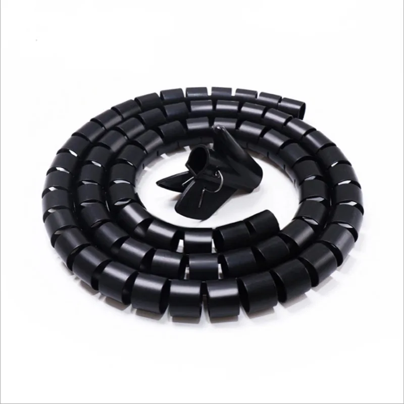Insulation protect Cable sleeves spiral wrap band for wire able Organizer Sleeve Spiral Wrapping Bands