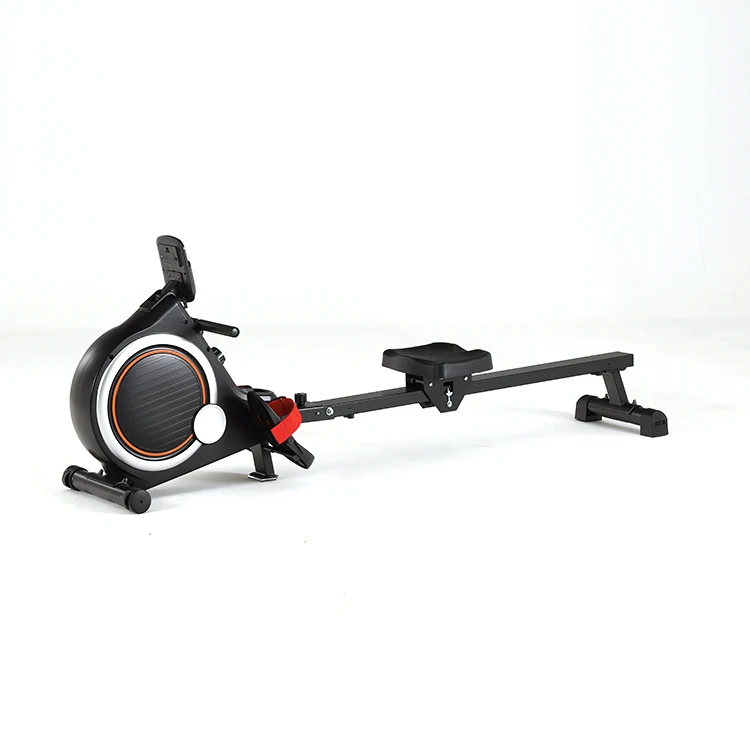 Home fitness foldable reluctance rower magnetic rowing machine