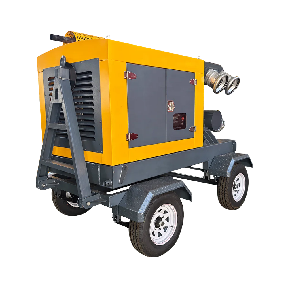 Centrifugal intelligent control diesel engine drives high vacuum cast iron water pump